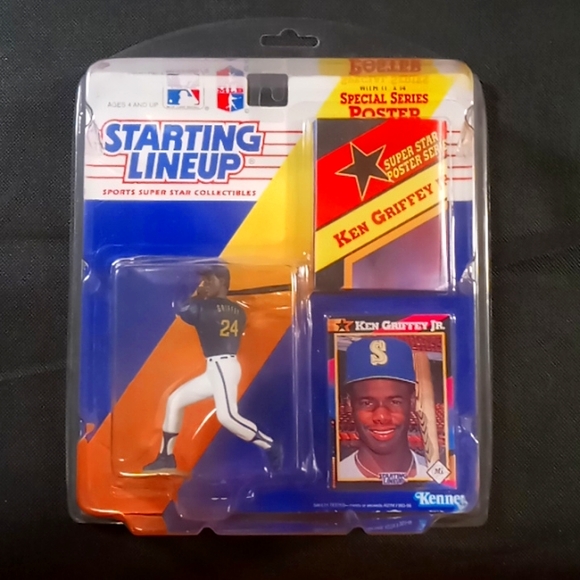 Starting Lineup - 1992 - Ken Griffey Jr - Base Series w/Special Series Poster - Picture 1 of 3